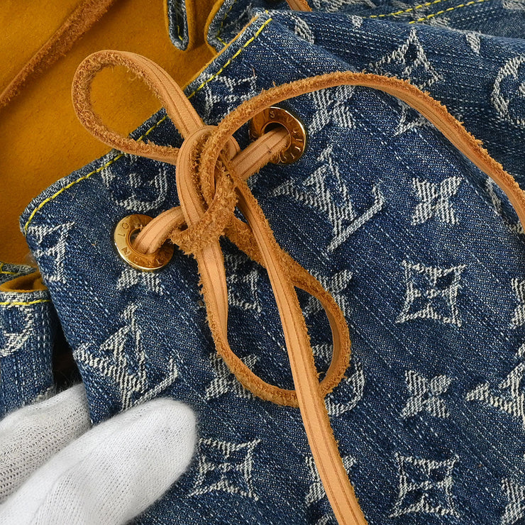 Louis Vuitton Blue Monogram Denim Sac a Dos GM Backpack M95056 CA0076 134989