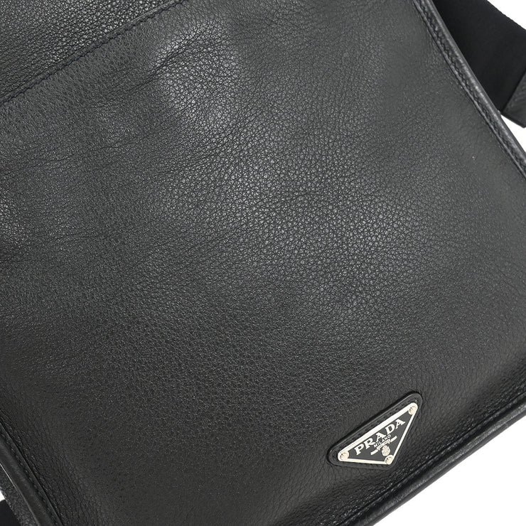 Prada Black Leather Shoulder Bag VA1055 204 135019