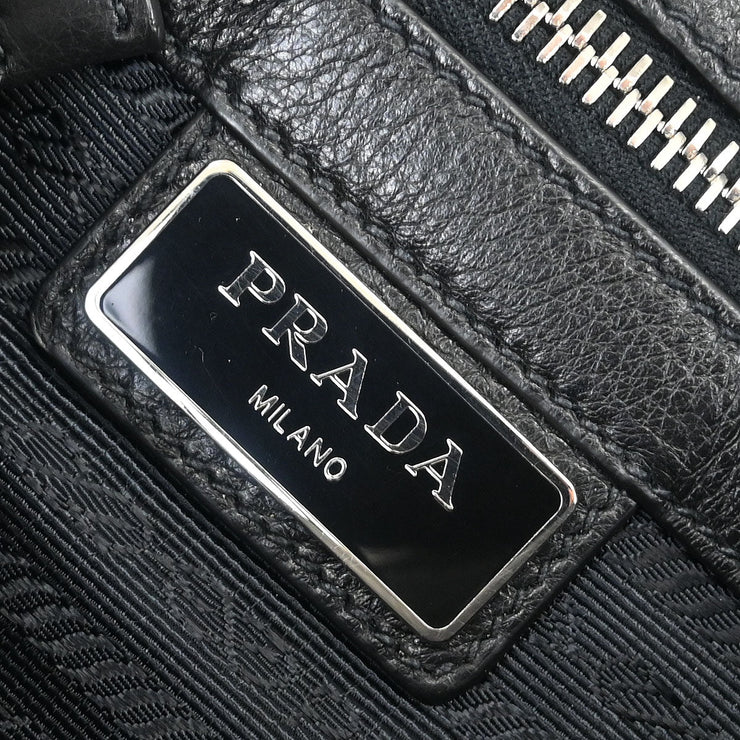 Prada Black Leather Shoulder Bag VA1055 204 135019