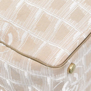 Chanel Beige Jacquard Nylon Travel Line Tote Handbag 135020