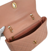 Chanel Pink Calfskin Shoulder Bag 135021