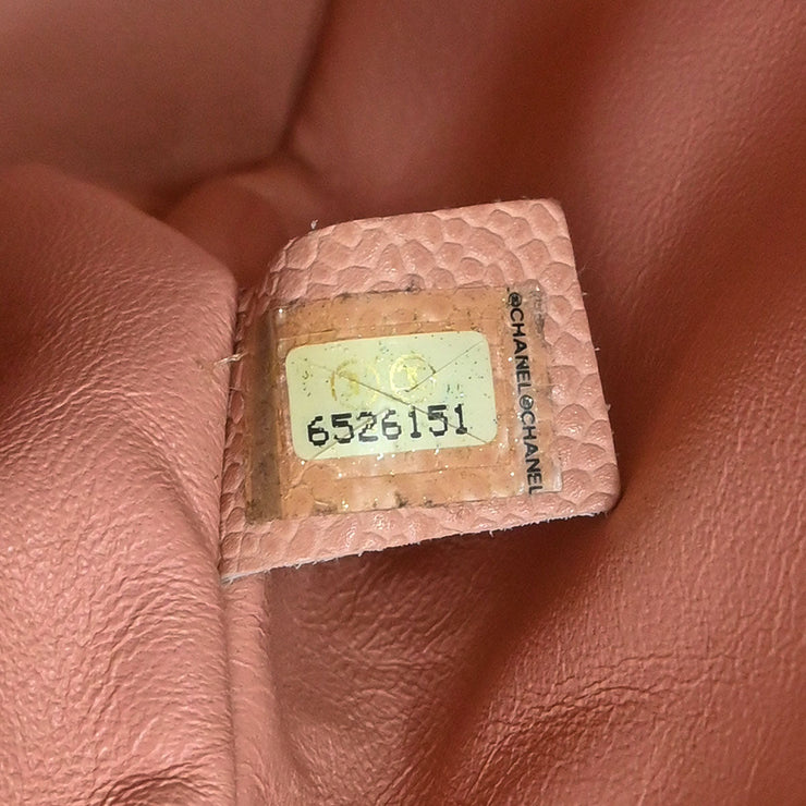 Chanel Pink Calfskin Shoulder Bag 135021