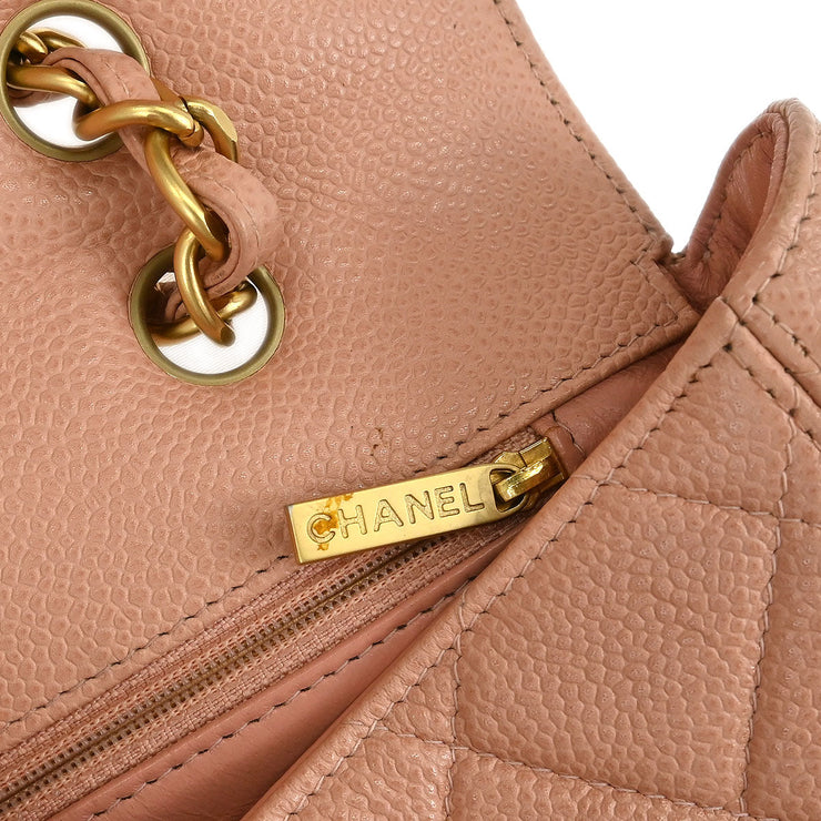 Chanel Pink Calfskin Shoulder Bag 135021