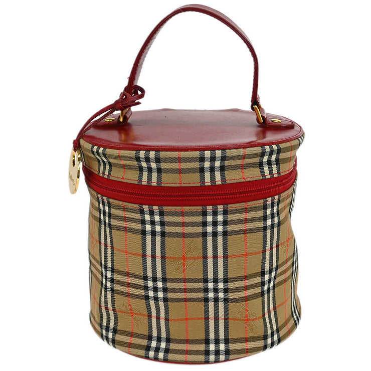 Burberrys Beige Red House Check Vanity Handbag 135035