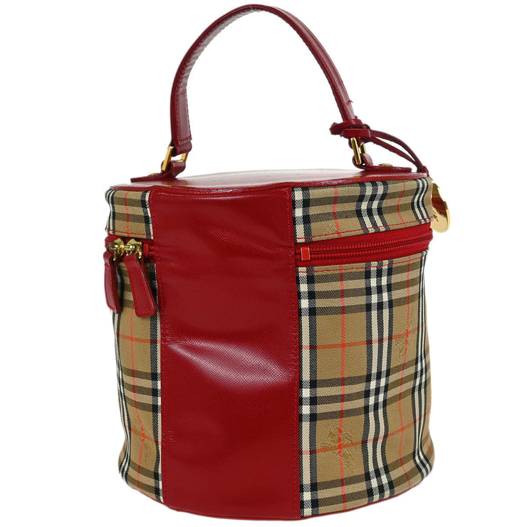 Burberrys Beige Red House Check Vanity Handbag 135035