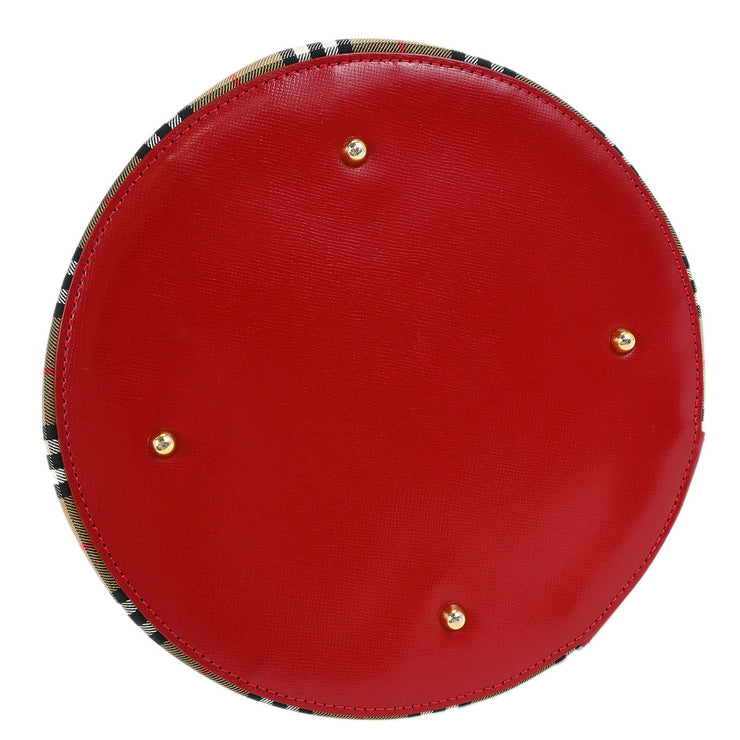 Burberrys Beige Red House Check Vanity Handbag 135035