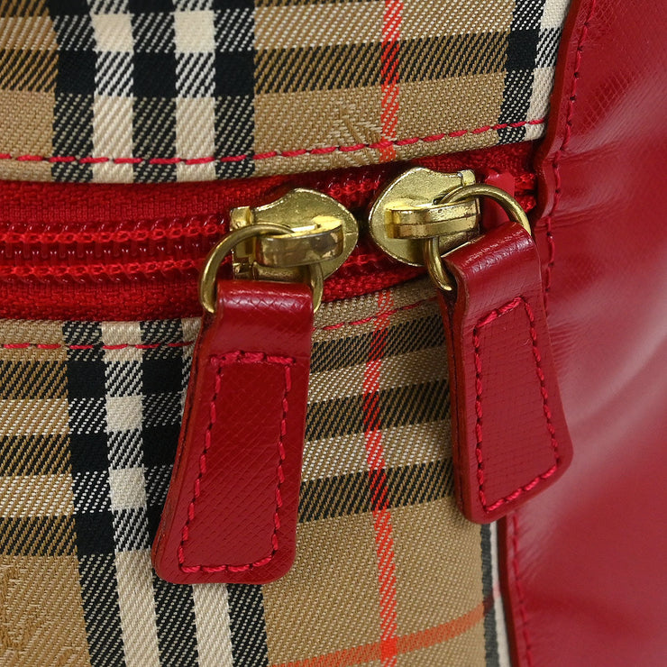 Burberrys Beige Red House Check Vanity Handbag 135035