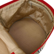 Burberrys Beige Red House Check Vanity Handbag 135035