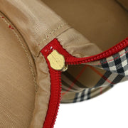 Burberrys Beige Red House Check Vanity Handbag 135035