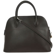Hermes Chocolat Coromandel Bolide 31 2way Handbag B01 Square:J 135036