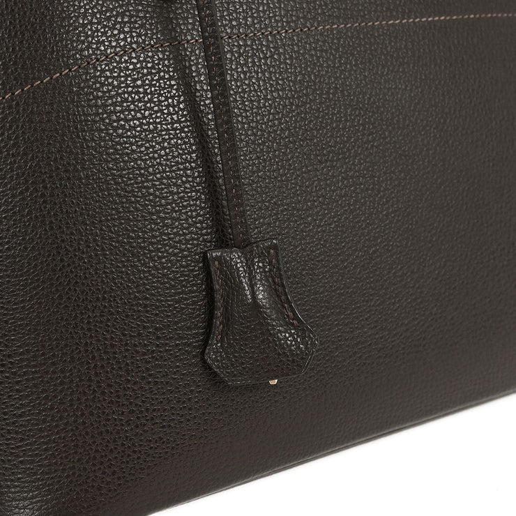 Hermes Chocolat Coromandel Bolide 31 2way Handbag B01 Square:J 135036