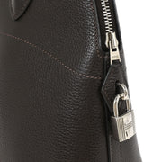 Hermes Chocolat Coromandel Bolide 31 2way Handbag B01 Square:J 135036