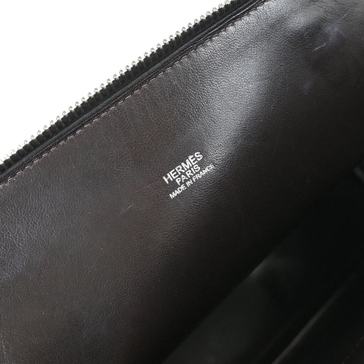 Hermes Chocolat Coromandel Bolide 31 2way Handbag B01 Square:J 135036