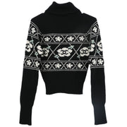 Chanel Sweater Top Black 95A #38 141268