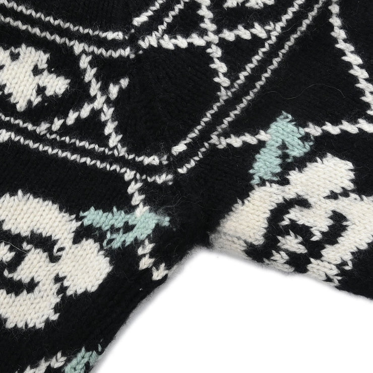 Chanel Sweater Top Black 95A #38 141268
