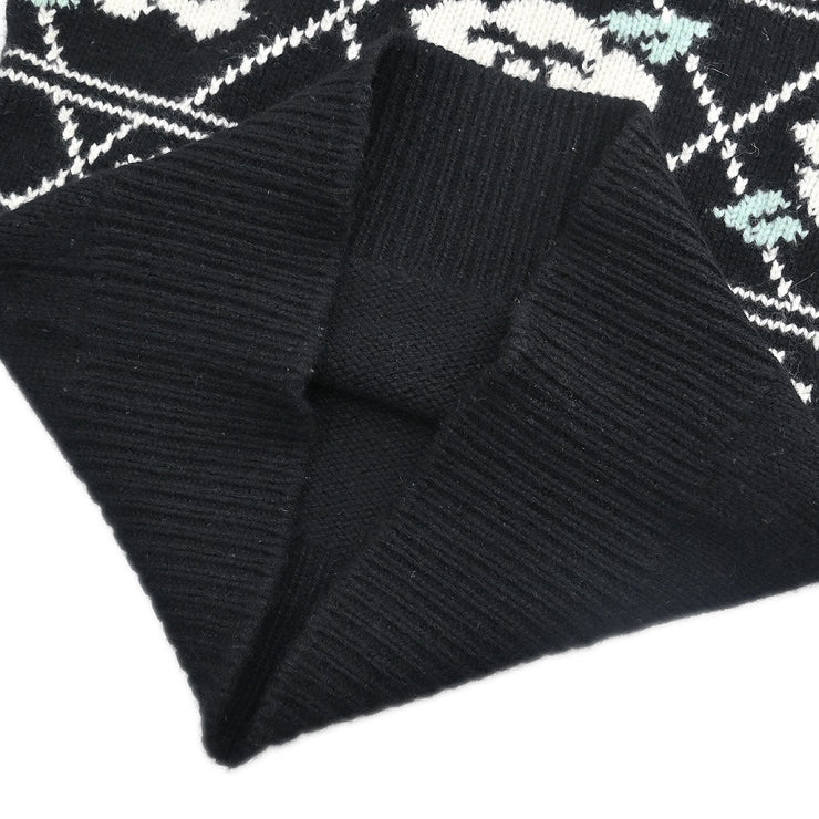 Chanel Sweater Top Black 95A #38 141268