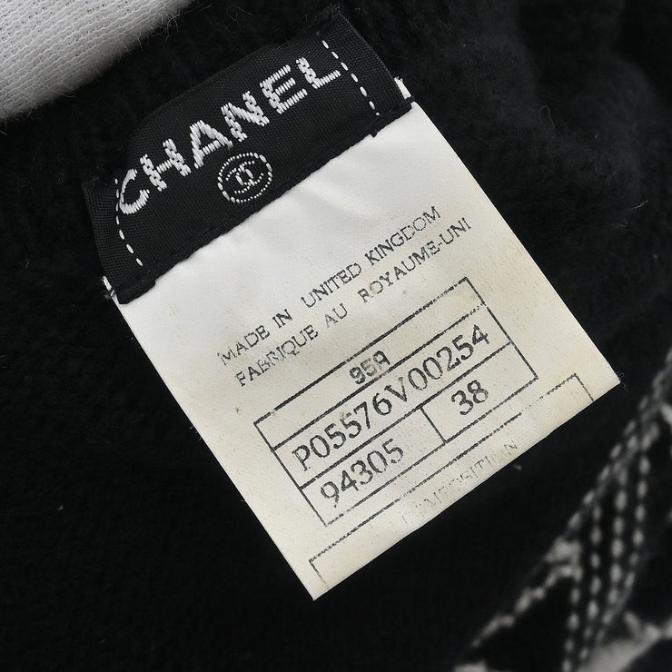 Chanel Sweater Top Black 95A #38 141268