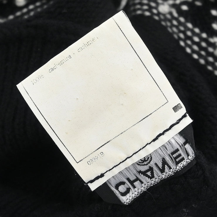 Chanel Sweater Top Black 95A #38 141268