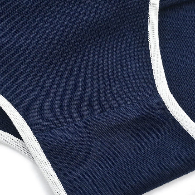 Chanel Sleeveless Top Navy 96C #40 142801