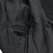 Chanel Single Breasted Jacket Black 95A #38 142998