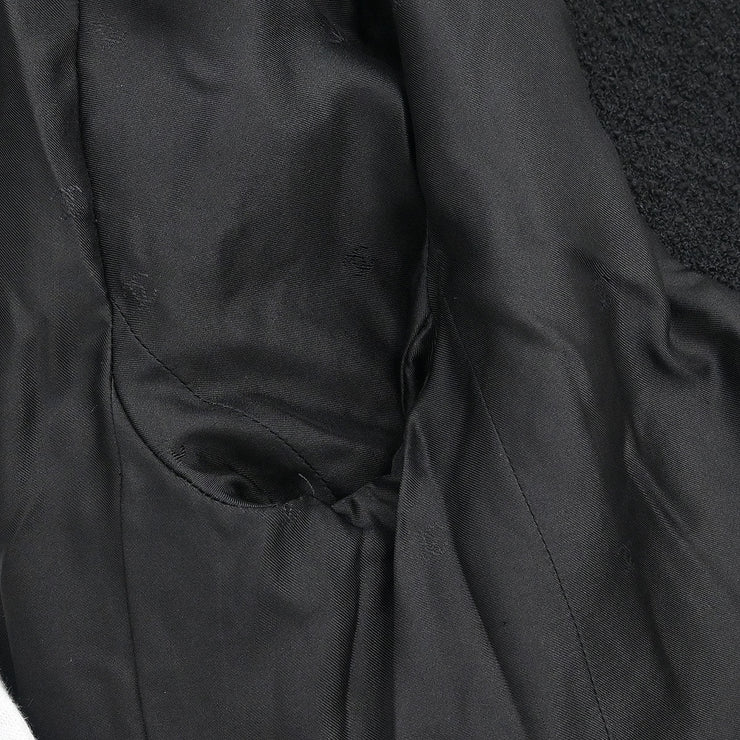 Chanel Single Breasted Jacket Black 95A #38 142998