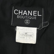 Chanel Single Breasted Jacket Black 95A #38 142998