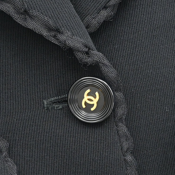 Chanel Setup Jacket Pants Black 95A #38 143087