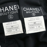 Chanel Setup Jacket Pants Black 95A #38 143087