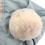 Chanel Light Blue Knit Cap Hat Sport Line #M Small Good 143751