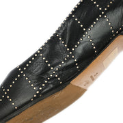 Chanel * Black Leather Shoes Pumps #37