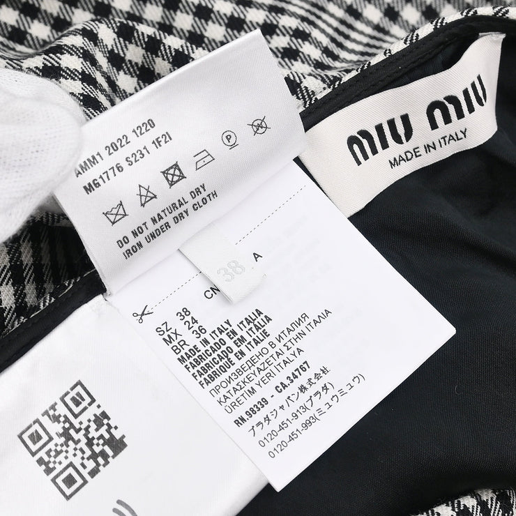 Miu Miu Skirt Black AMM1 2022 1220 #38 144097