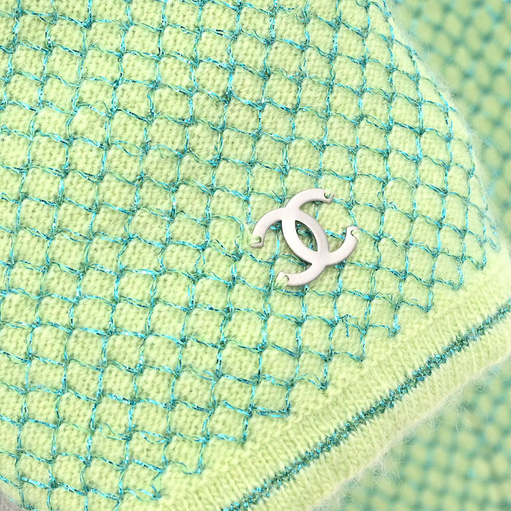 Chanel Ensemble Cardigan Short Sleeve Top Light Green 01C #38 144120