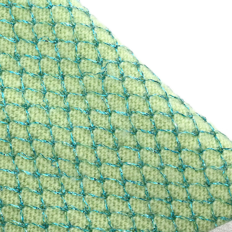 Chanel Ensemble Cardigan Short Sleeve Top Light Green 01C #38 144120