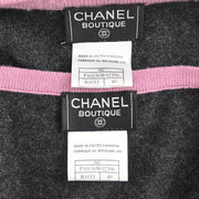 Chanel Ensemble Cardigan Short Sleeve Top Gray 98C #40 144127