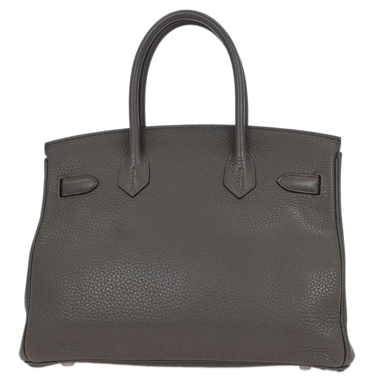 Hermes Etain Togo Birkin 30 Handbag  Square:P 177E 144559