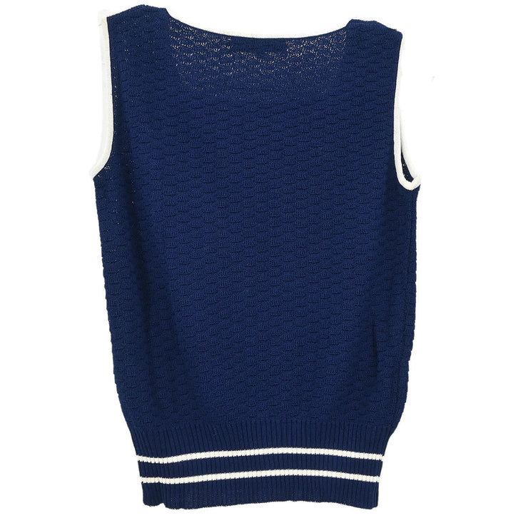 Christian Dior Sleeveless Tank Top Navy C-TK-286 #M 144672