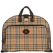 Burberrys Beige Brown House Check Garment Bag 144684