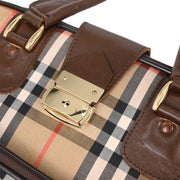 Burberrys Beige Brown House Check Garment Bag 144684