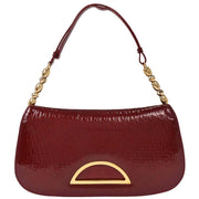 Christian Dior Bordeaux Patent Leather Trotter Malice Handbag MA-0070 144685