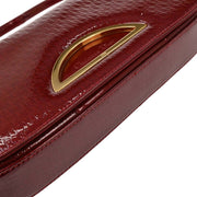 Christian Dior Bordeaux Patent Leather Trotter Malice Handbag MA-0070 144685