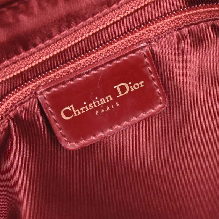 Christian Dior Bordeaux Patent Leather Trotter Malice Handbag MA-0070 144685