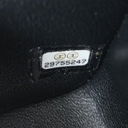 Chanel Black Lambskin Chevron Mini Classic Square Flap Shoulder Bag 17 144686