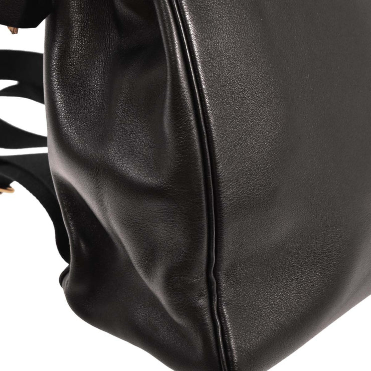 Hermes Black Gulliver Kelly A Dos GM Backpack  Square: A 32. 144687