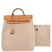 Hermes Beige Toile GM Herbag a Dos Backpack C Square: G 144689