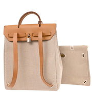 Hermes Beige Toile GM Herbag a Dos Backpack C Square: G 144689