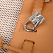 Hermes Beige Toile GM Herbag a Dos Backpack C Square: G 144689