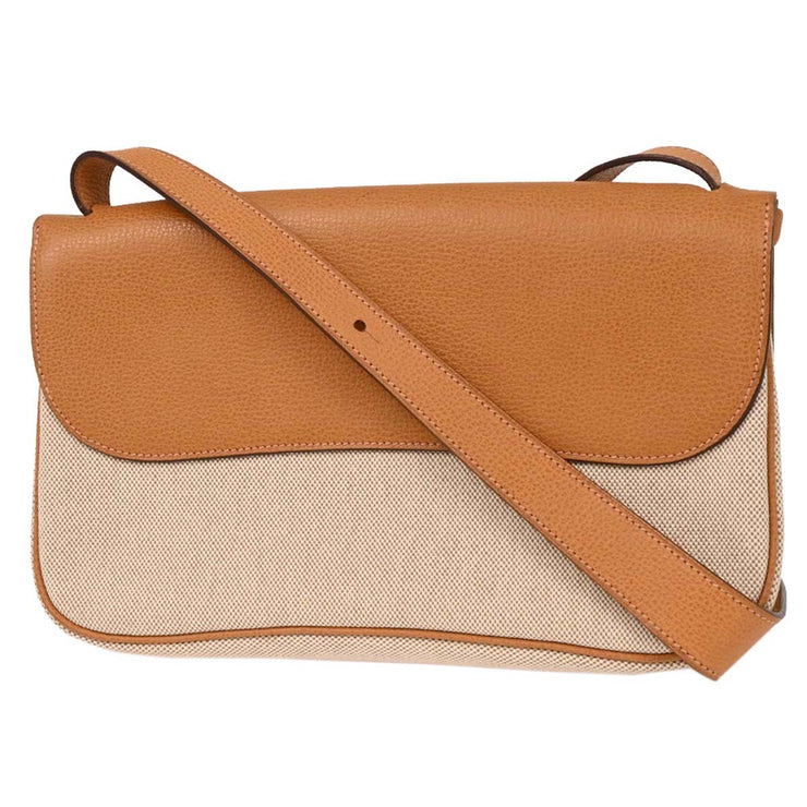 Hermes Natural Toile H Vache Liegee Sac Colorado MM Handbag J Square: I 144690