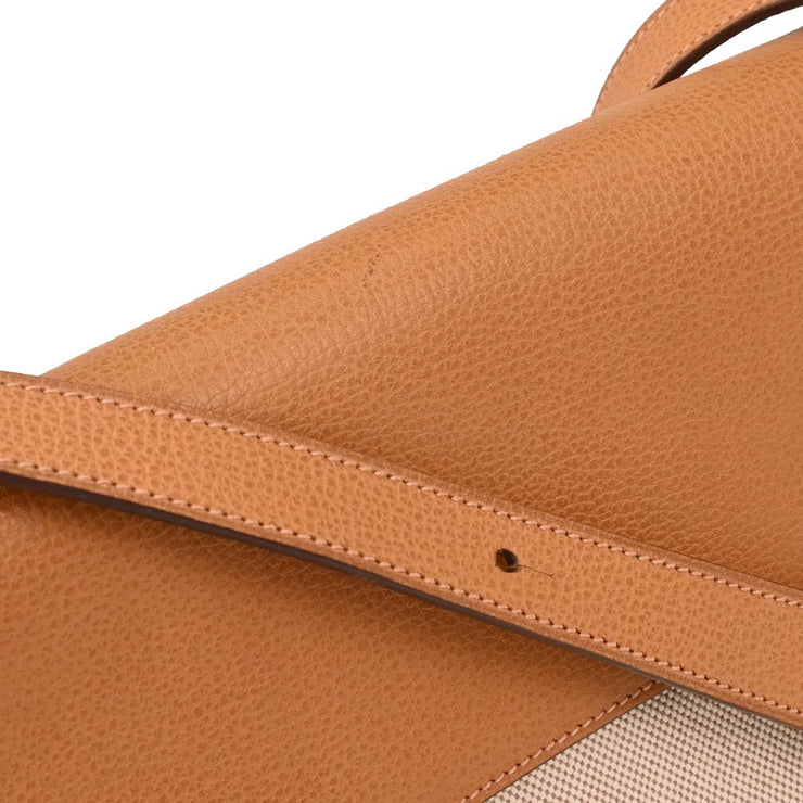Hermes Natural Toile H Vache Liegee Sac Colorado MM Handbag J Square: I 144690