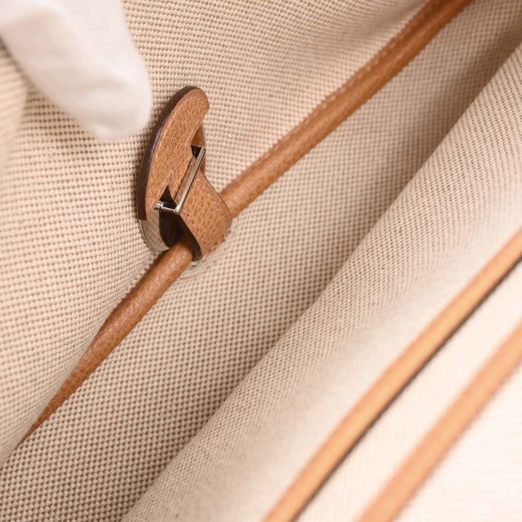 Hermes Natural Toile H Vache Liegee Sac Colorado MM Handbag J Square: I 144690