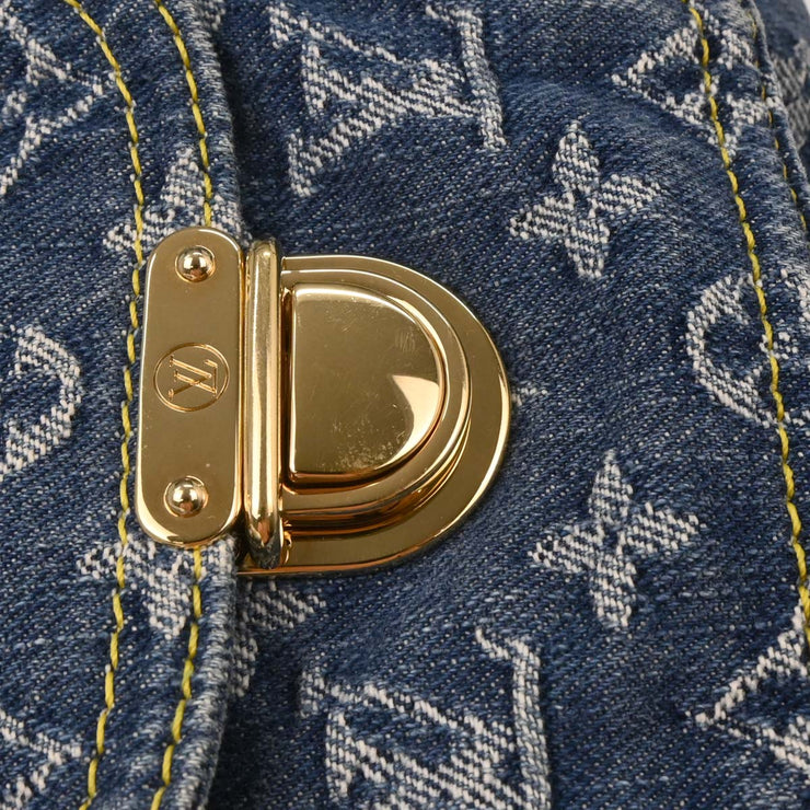 Louis Vuitton Blue Monogram Denim Baggy GM Shoulder Bag M95048 FL0995 144692